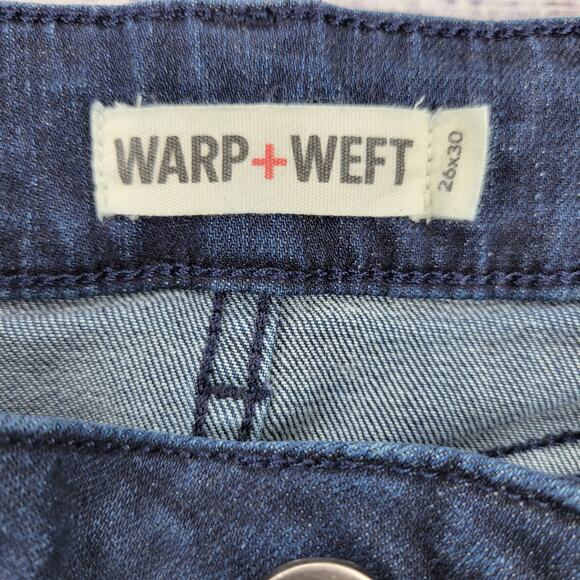WARP + WEFT CDJ Paris Cigarette Skinny Jeans Dark Wash | 26 - Picture 5 of 8